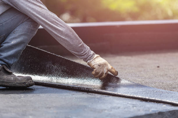 Professional Waterproofing technician working in Bernardsville, NJ